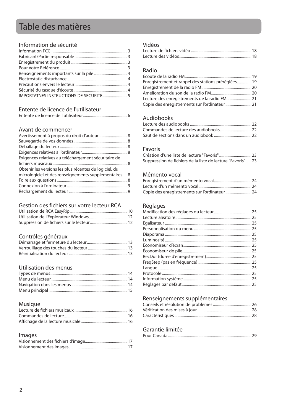 RCA MC4202 User Manual | Page 60 / 88