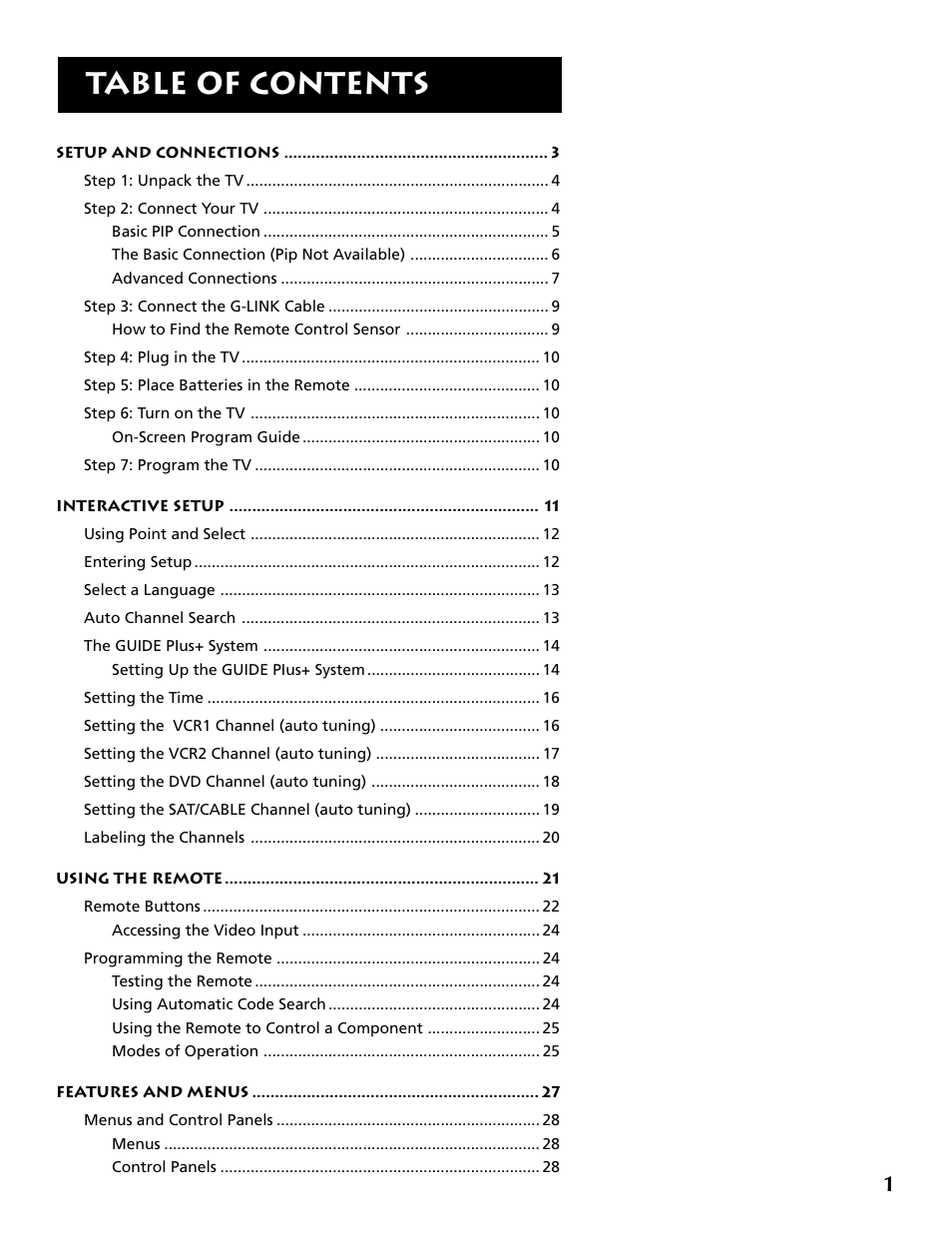 RCA P52936 User Manual | Page 3 / 64