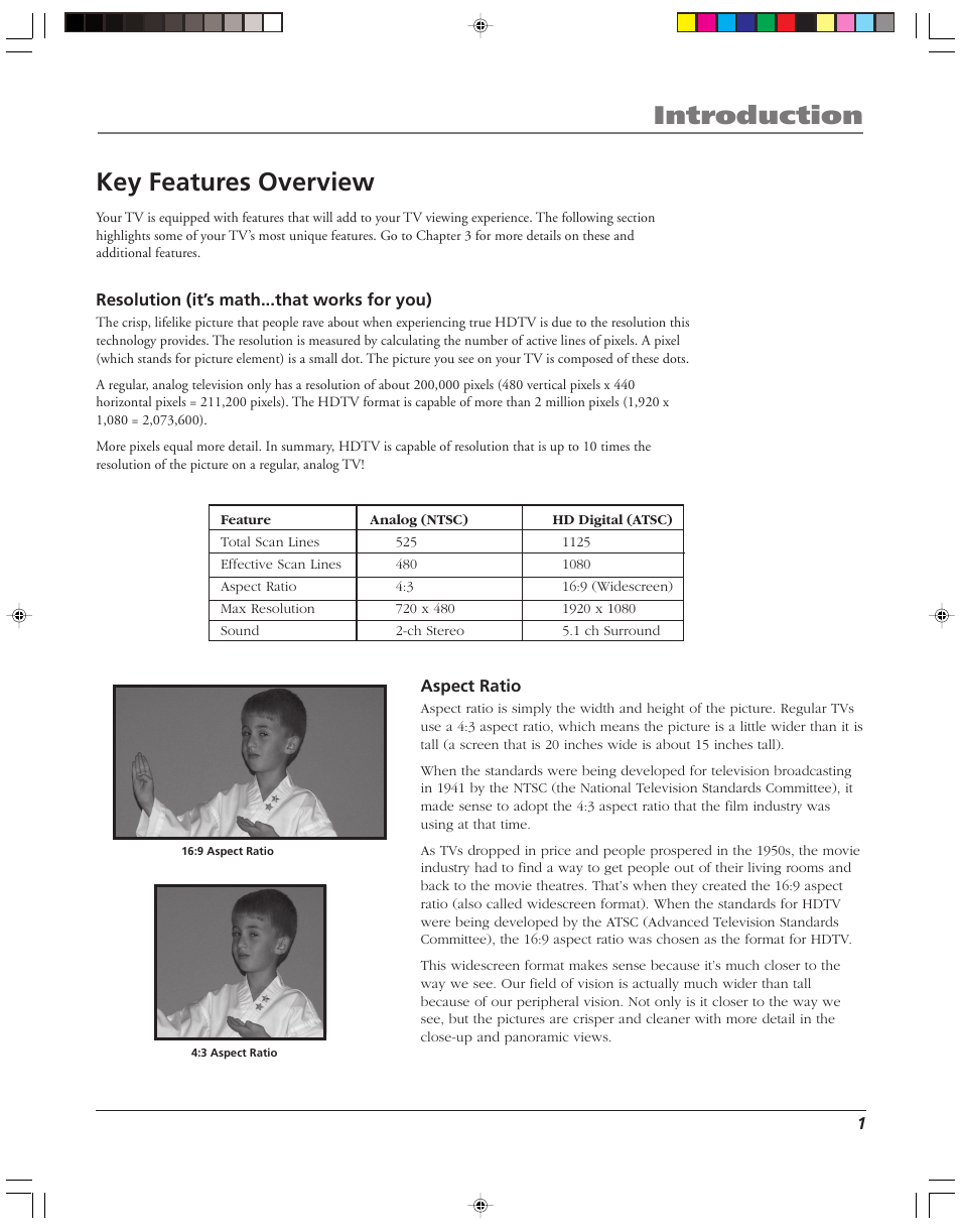 Introduction key features overview | RCA HD52W55 User Manual | Page 3 / 80