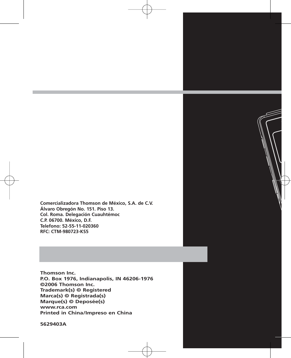 RCA RP5035 User Manual | Page 24 / 24