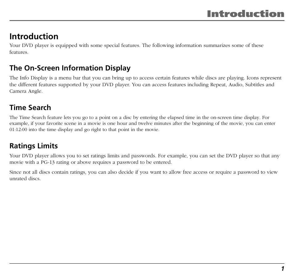 Introduction | RCA RC5400P User Manual | Page 5 / 78