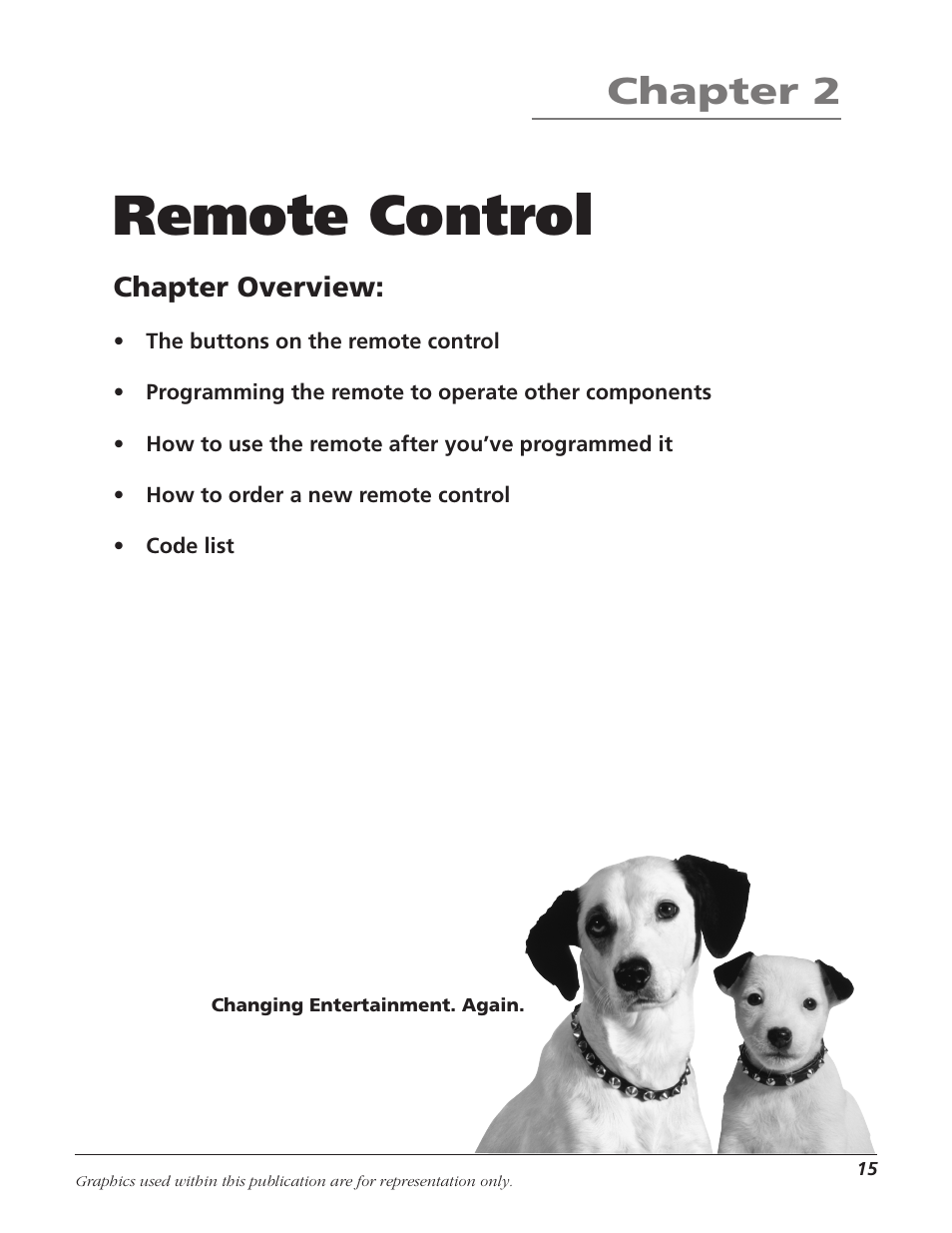 Remote control, Chapter 2, Chapter overview | RCA TV/VCR User Manual | Page 17 / 56