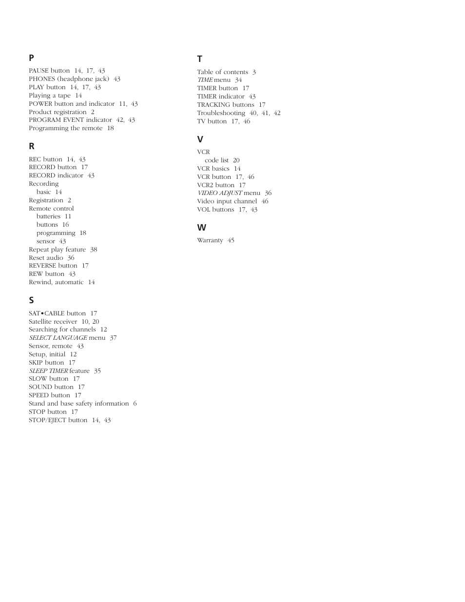 RCA TV/VCR User Manual | Page 52 / 56