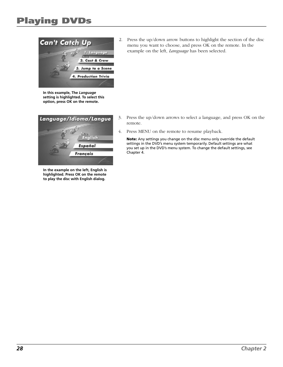 Playing dvds | RCA TruFlat BD20TF10 User Manual | Page 30 / 104