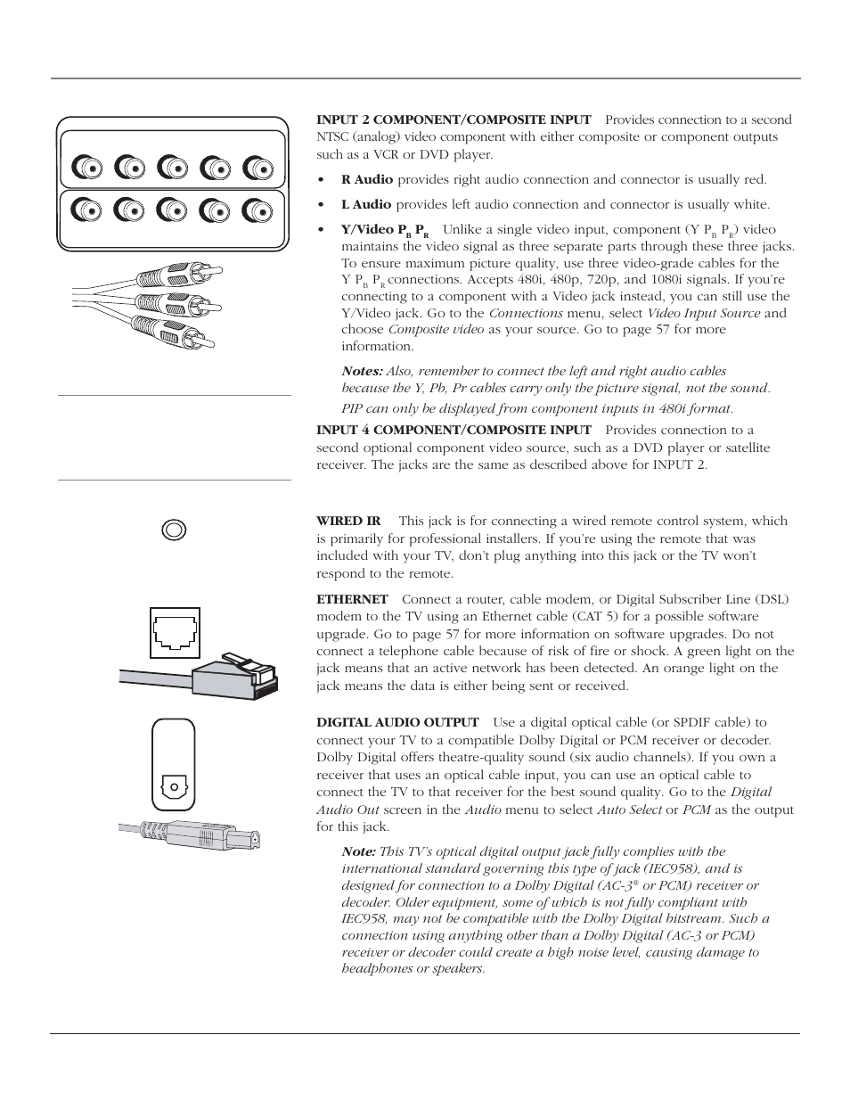 Connections & setup, 12 chapter 1 | RCA SCENIUM HDTV with DLP technology High-Definition Television User Manual | Page 14 / 80