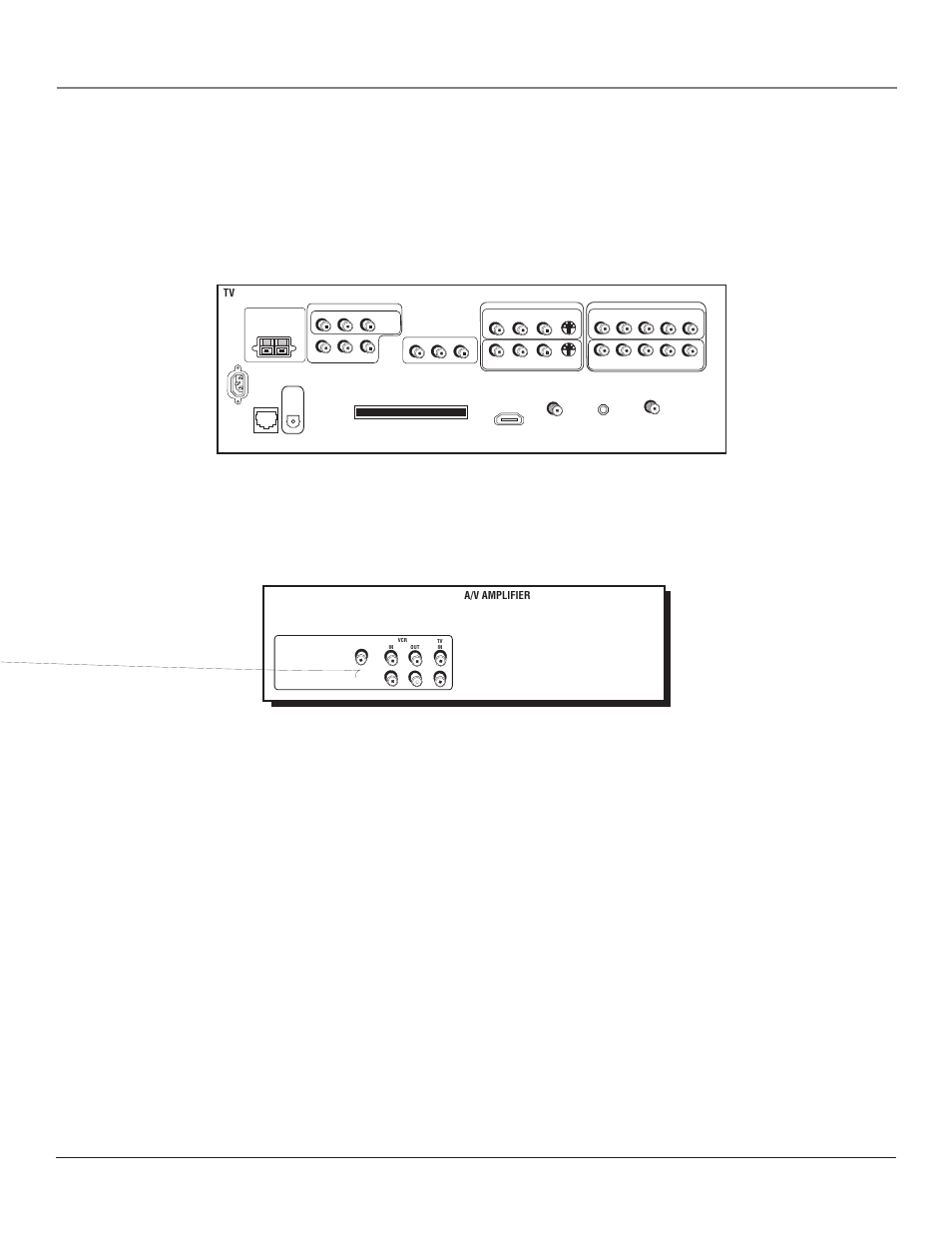 Connections & setup, 20 chapter 1, A/v amplifier | RCA SCENIUM HDTV with DLP technology High-Definition Television User Manual | Page 22 / 80