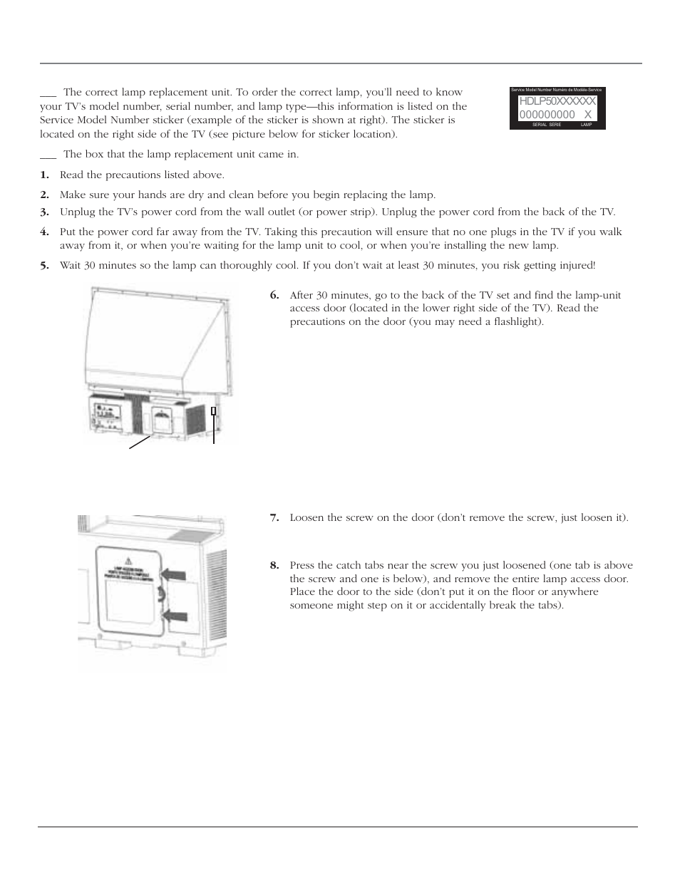 References, Steps 7 and 8 step 6 | RCA SCENIUM HDTV with DLP technology High-Definition Television User Manual | Page 70 / 80