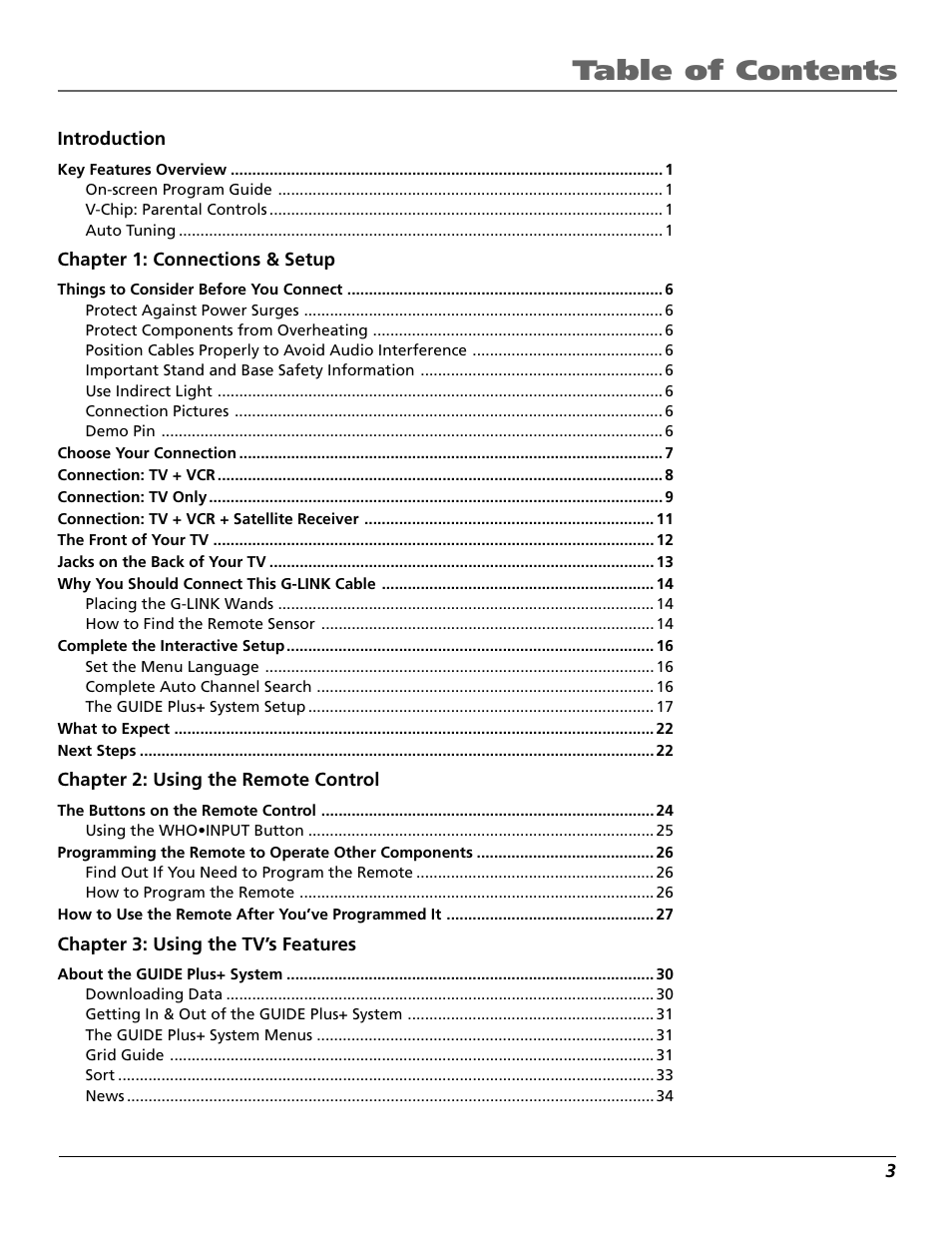 RCA F20648 User Manual | Page 5 / 64