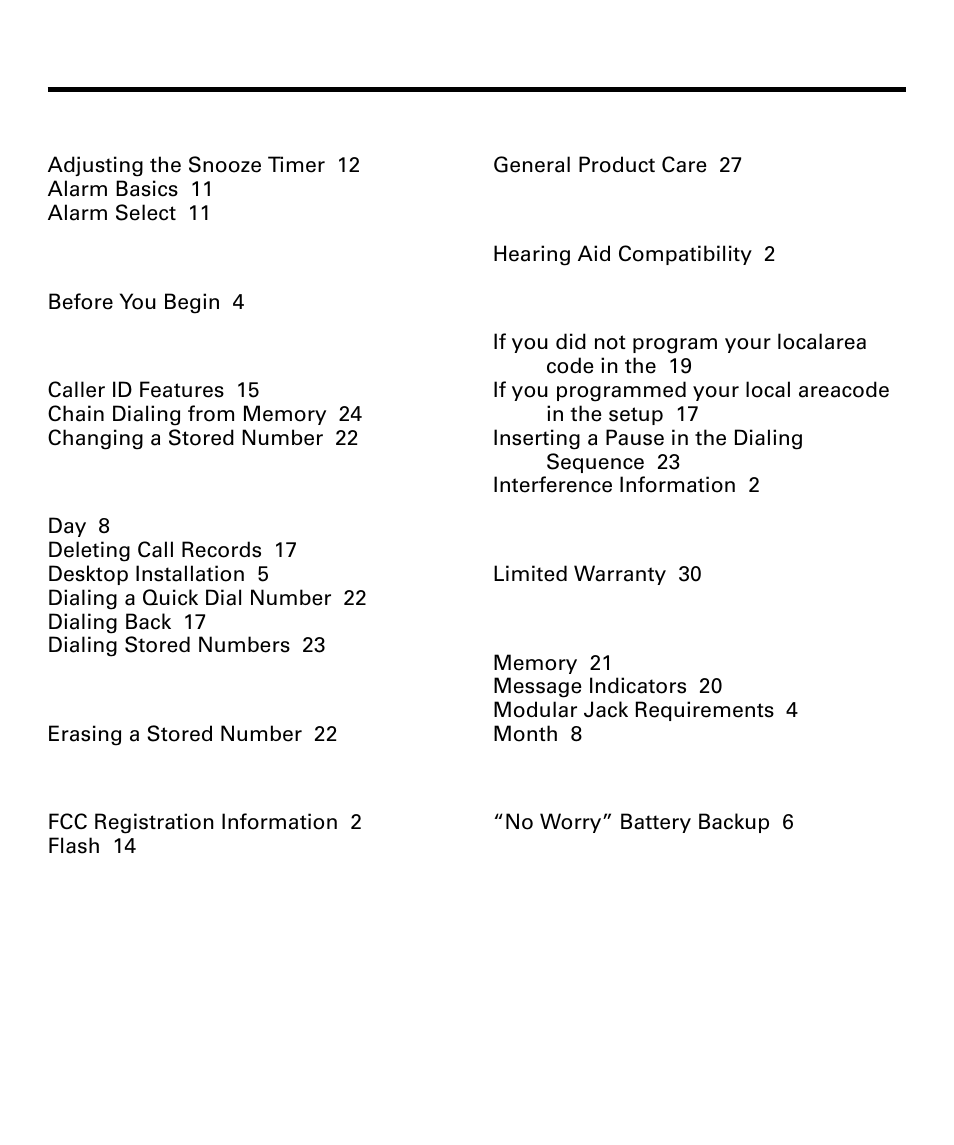 Index, Ndex | RCA 29292 User Manual | Page 28 / 60