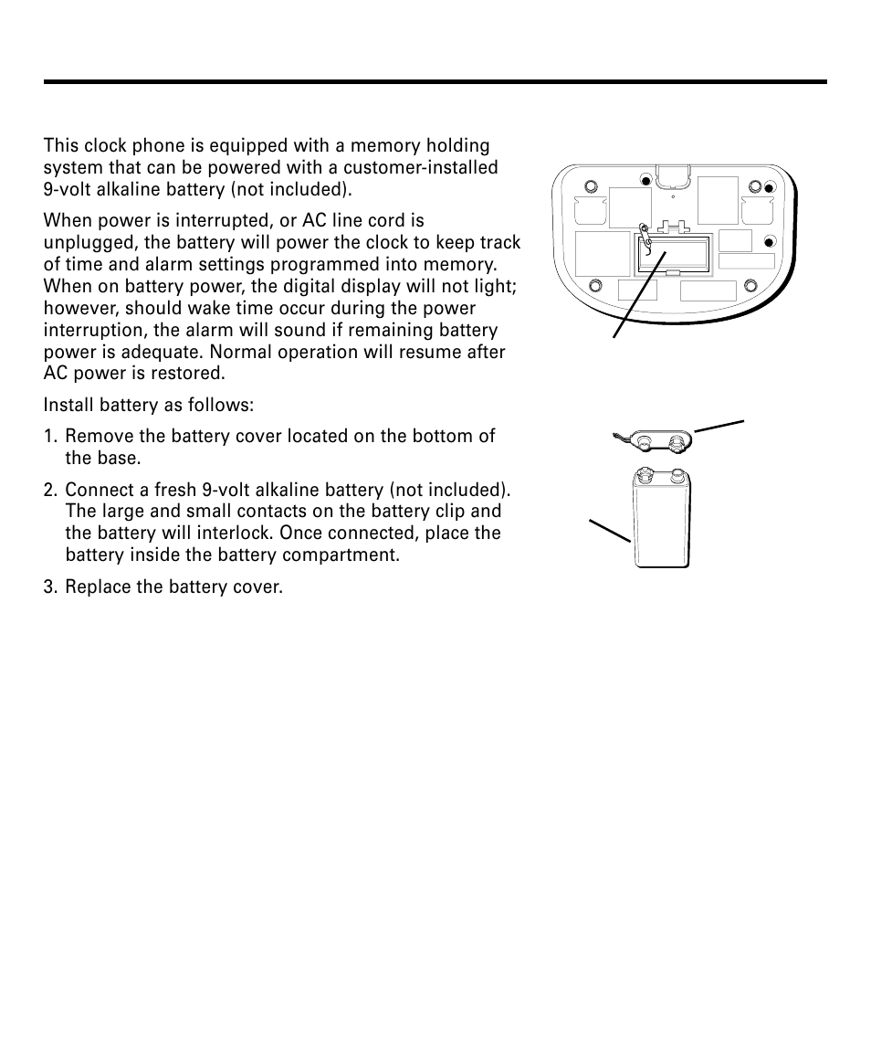 Powering up, No worry” battery backup, Owering | Orry, Attery, Ackup | RCA 29292 User Manual | Page 6 / 60