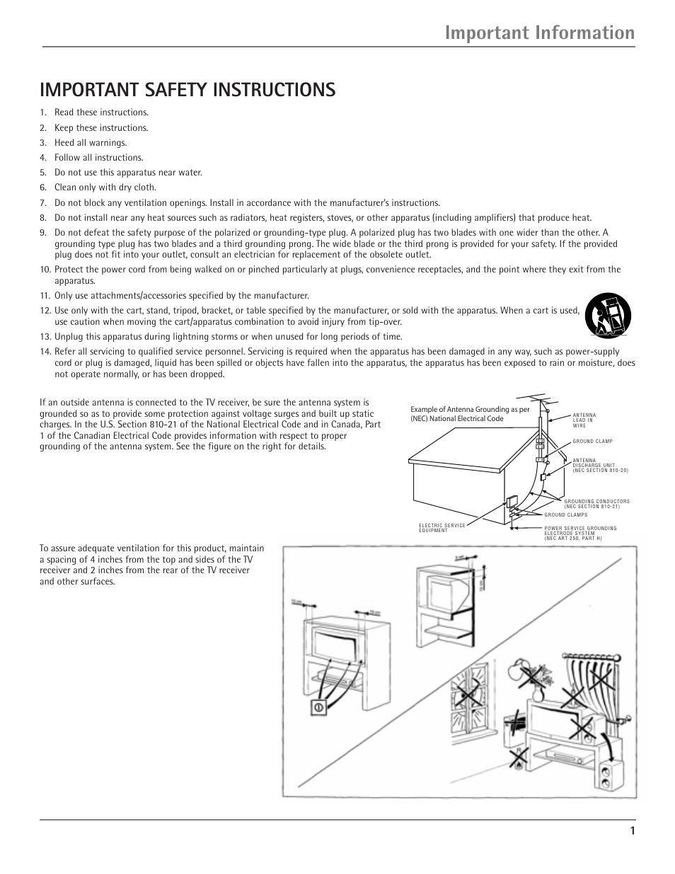 RCA Scenium D61W135D User Manual | Page 3 / 48