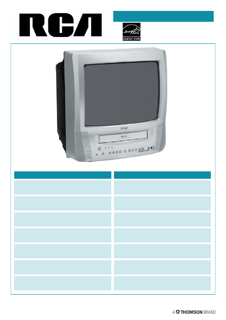 RCA 13V401TV User Manual | 2 pages