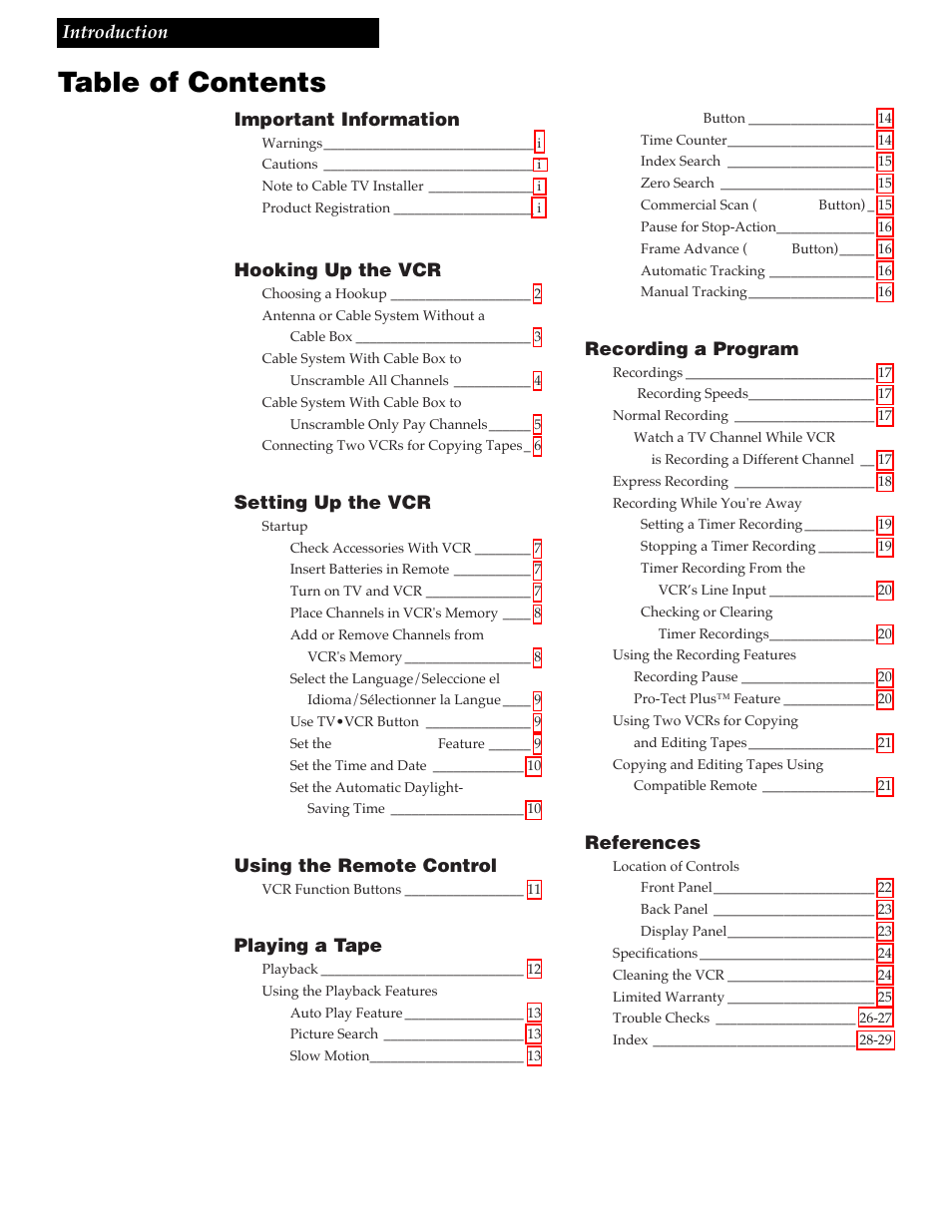 RCA VR337 User Manual | Page 3 / 32