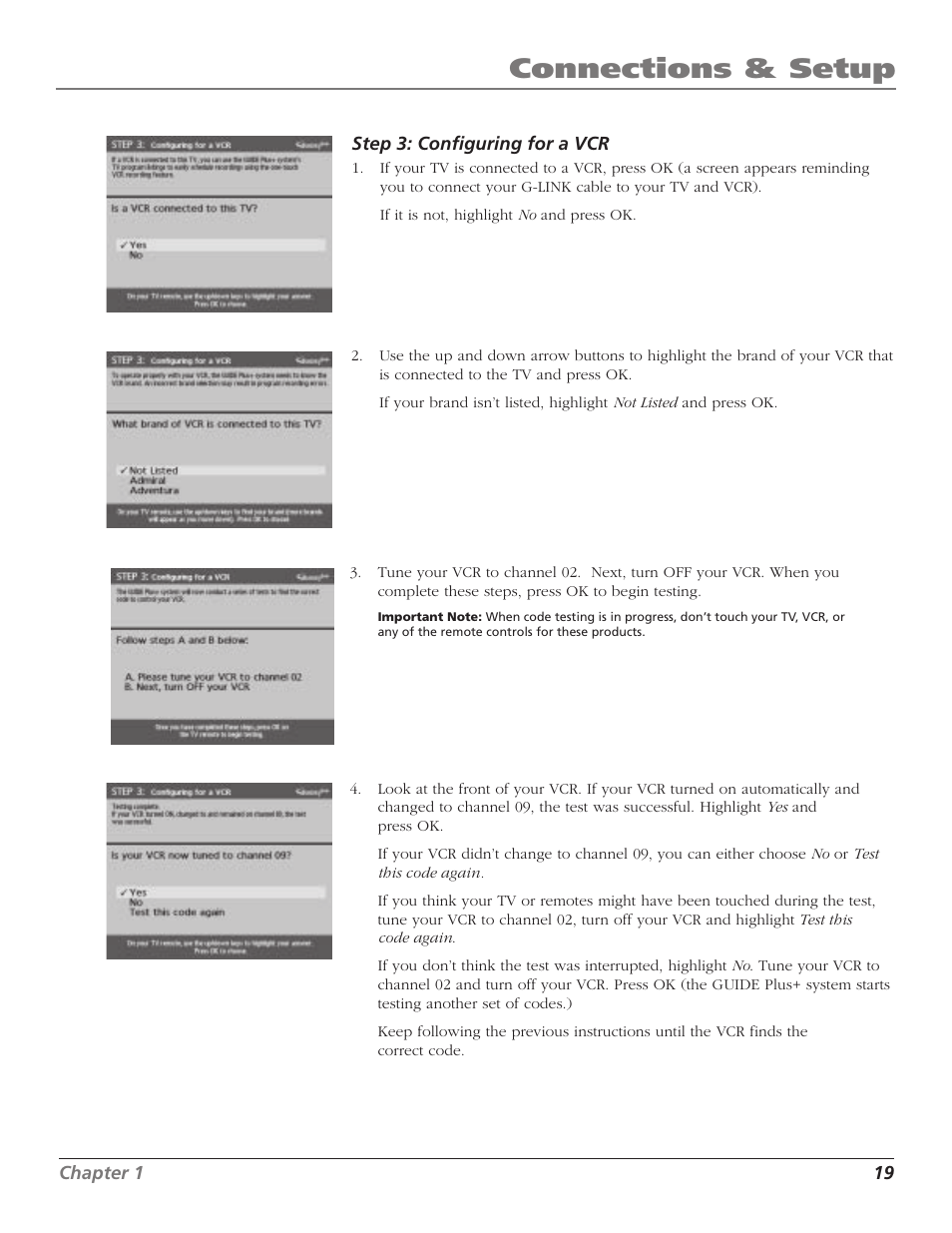 Connections & setup | RCA F36TF720 User Manual | Page 21 / 64