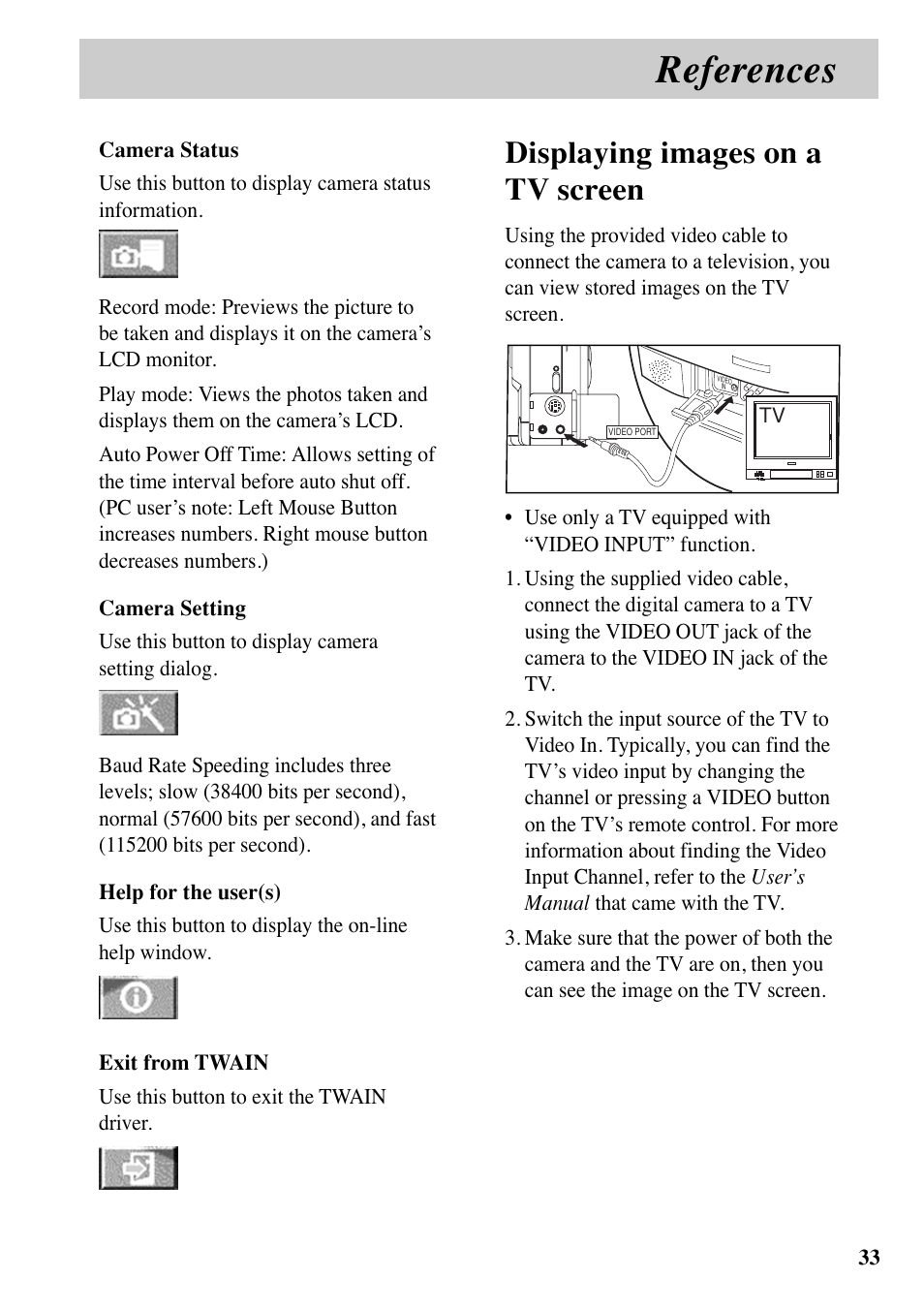References, Displaying images on a tv screen | RCA MACINTOSH CDS1000 User Manual | Page 37 / 50