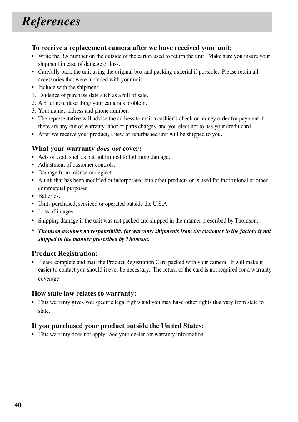 References | RCA MACINTOSH CDS1000 User Manual | Page 44 / 50