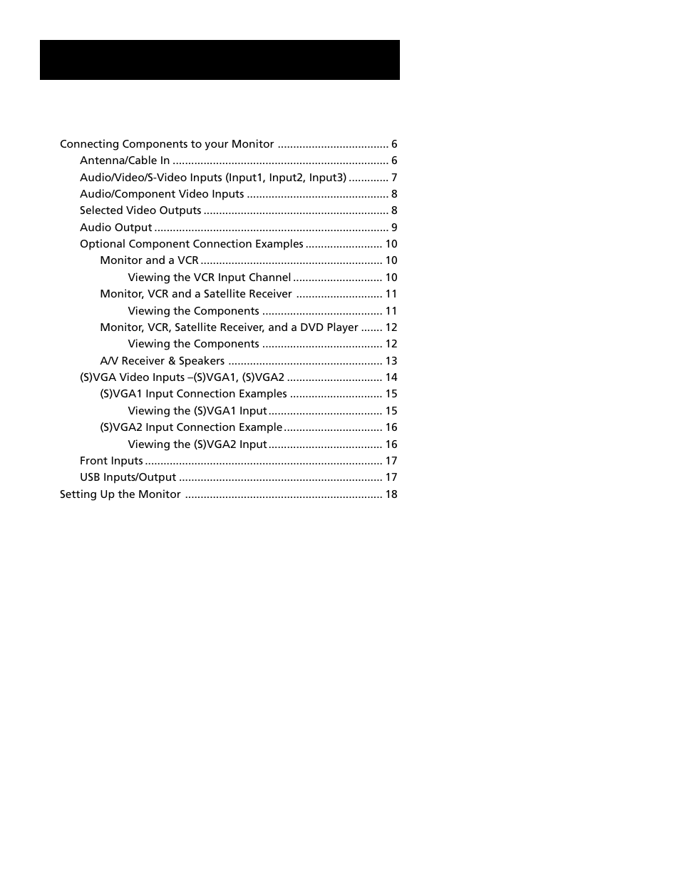 RCA MultiMedia Monitor User Manual | Page 3 / 64