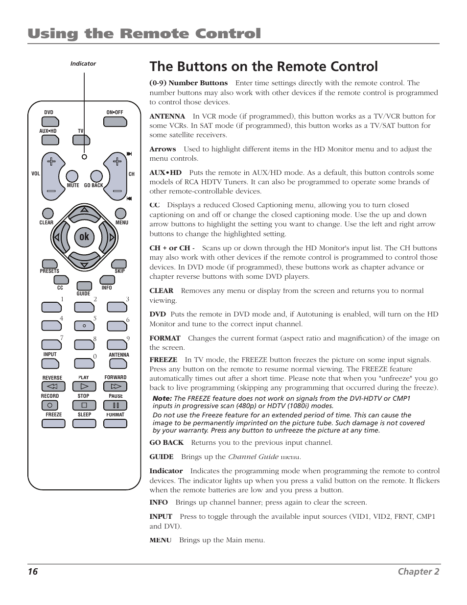 16 chapter 2 | RCA D52W23 User Manual | Page 18 / 48