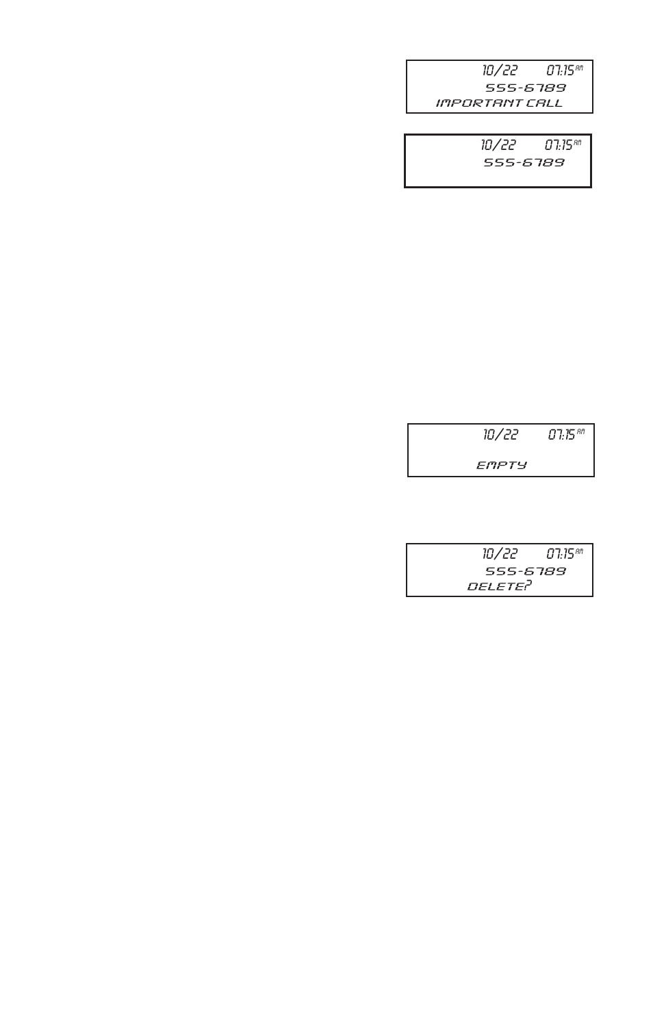 Reviewing and deleting stored numbers | RCA 2-9398 User Manual | Page 19 / 30