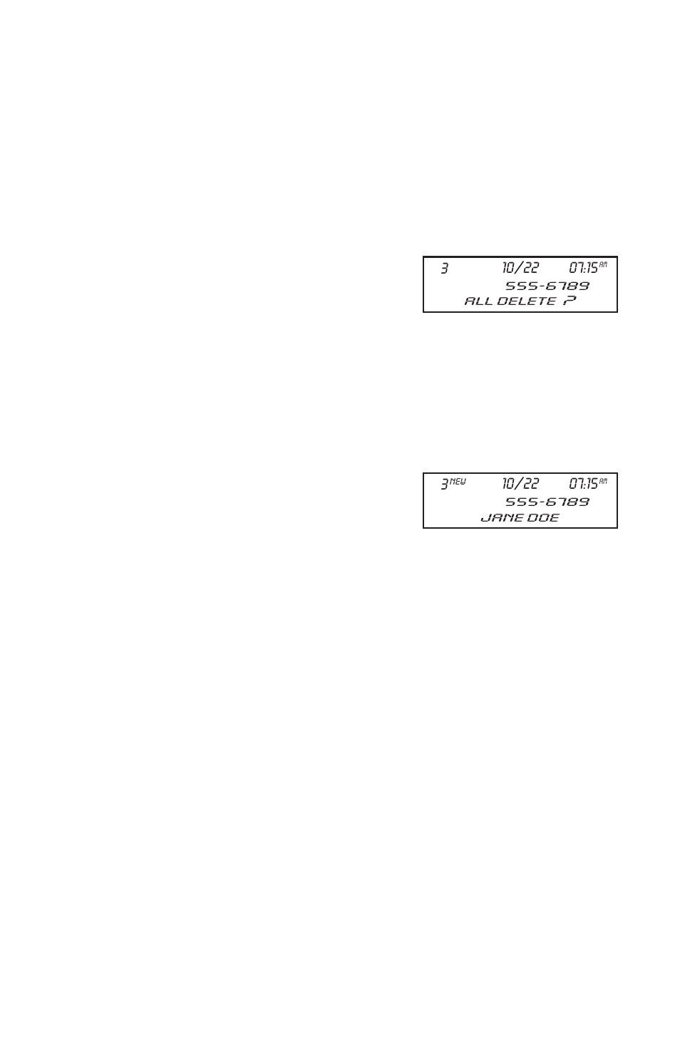 Deleting records, Dialing a caller id number, Id n | RCA 2-9398 User Manual | Page 23 / 30