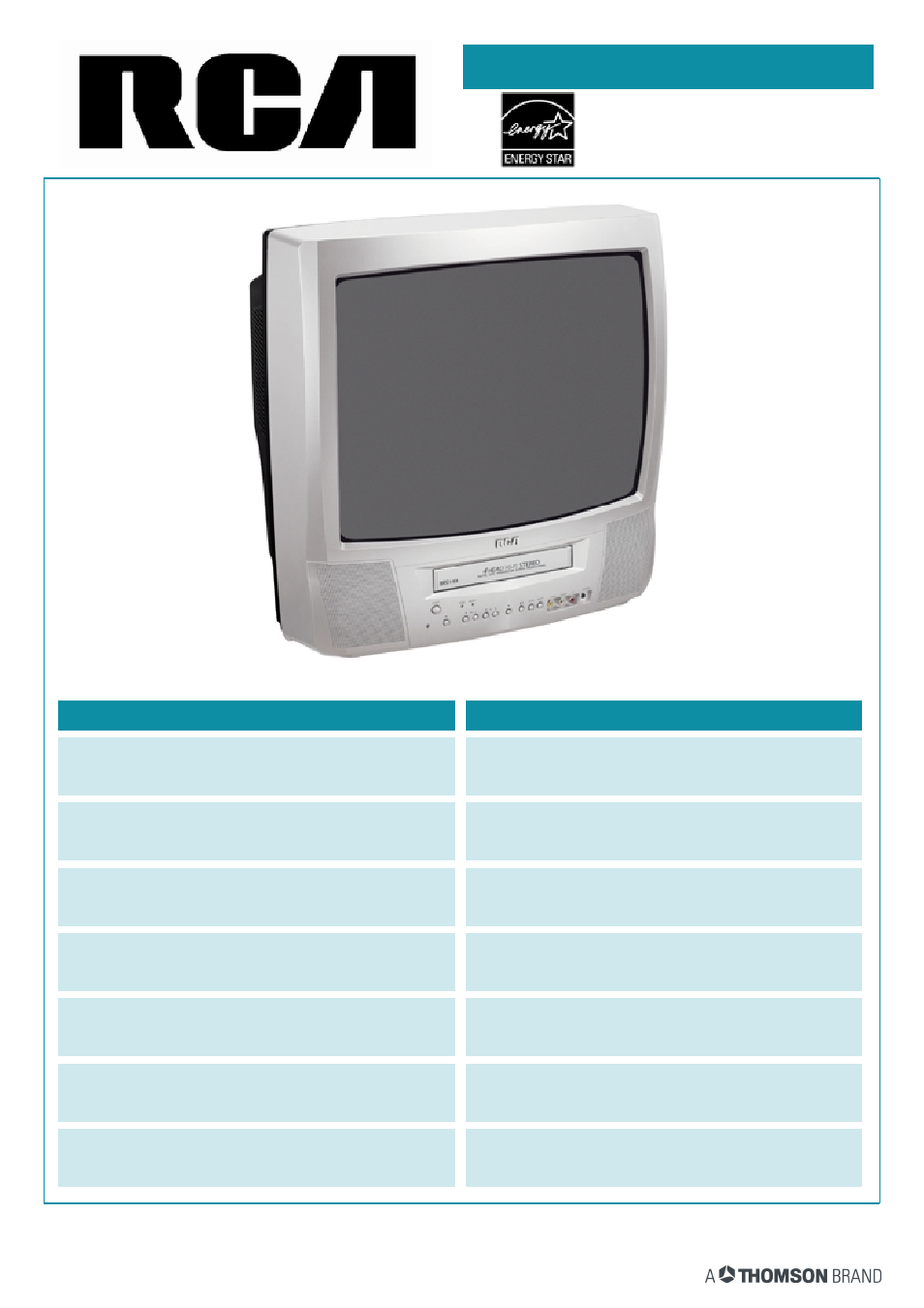 RCA 19V400TV User Manual | 2 pages