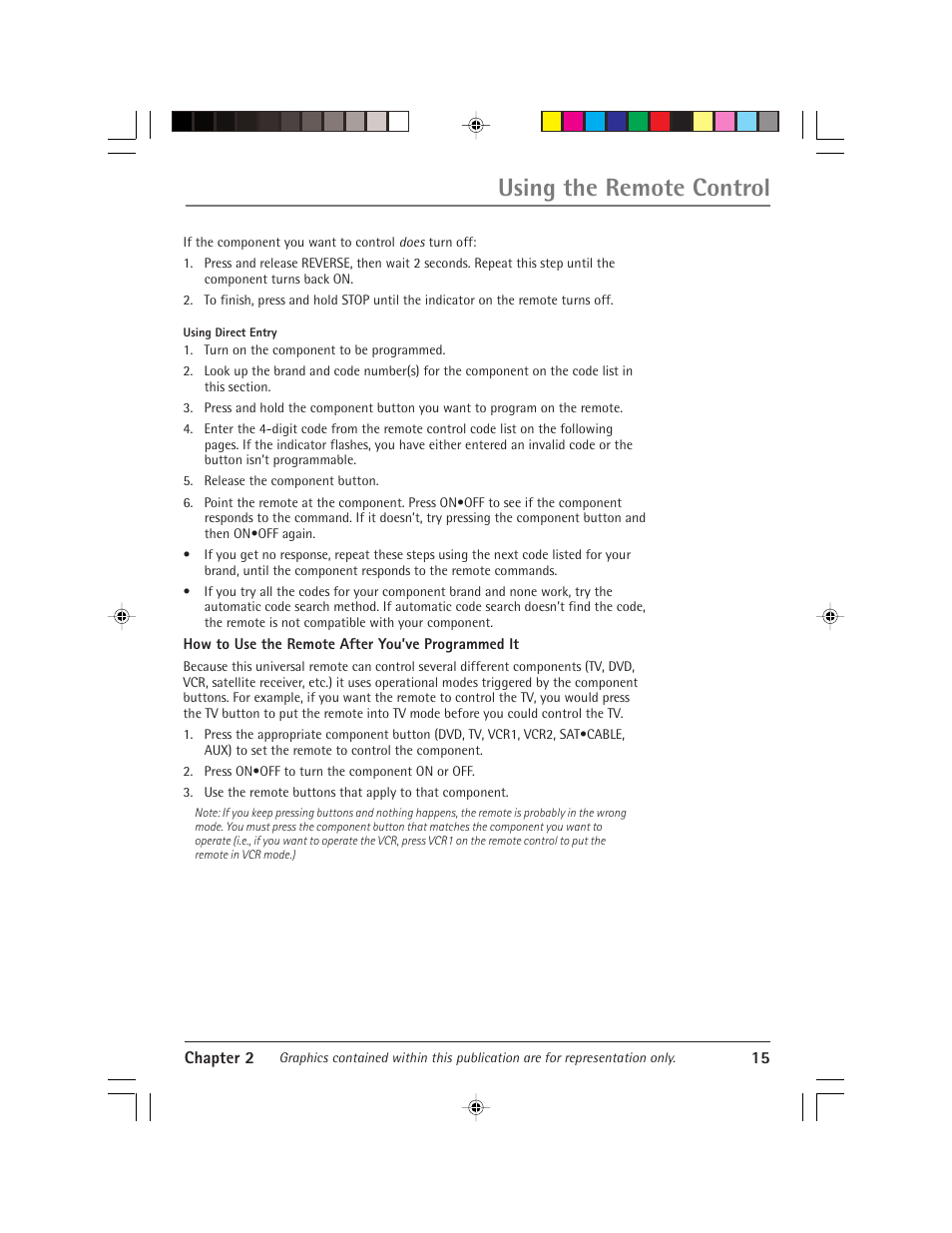 Using the remote control | RCA Alert Guard 24F671T User Manual | Page 19 / 64