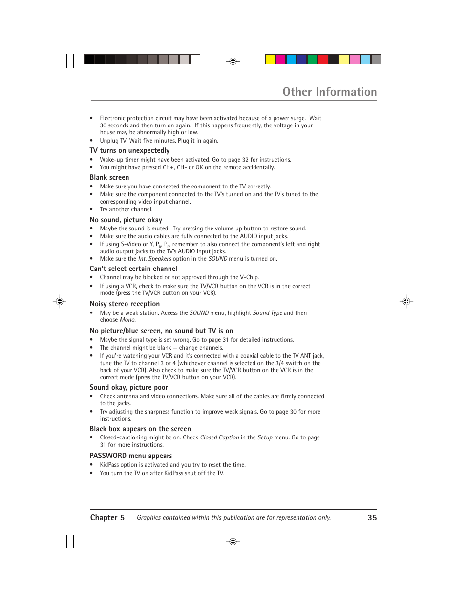 Other information, Chapter 5 35 | RCA Alert Guard 24F671T User Manual | Page 39 / 64