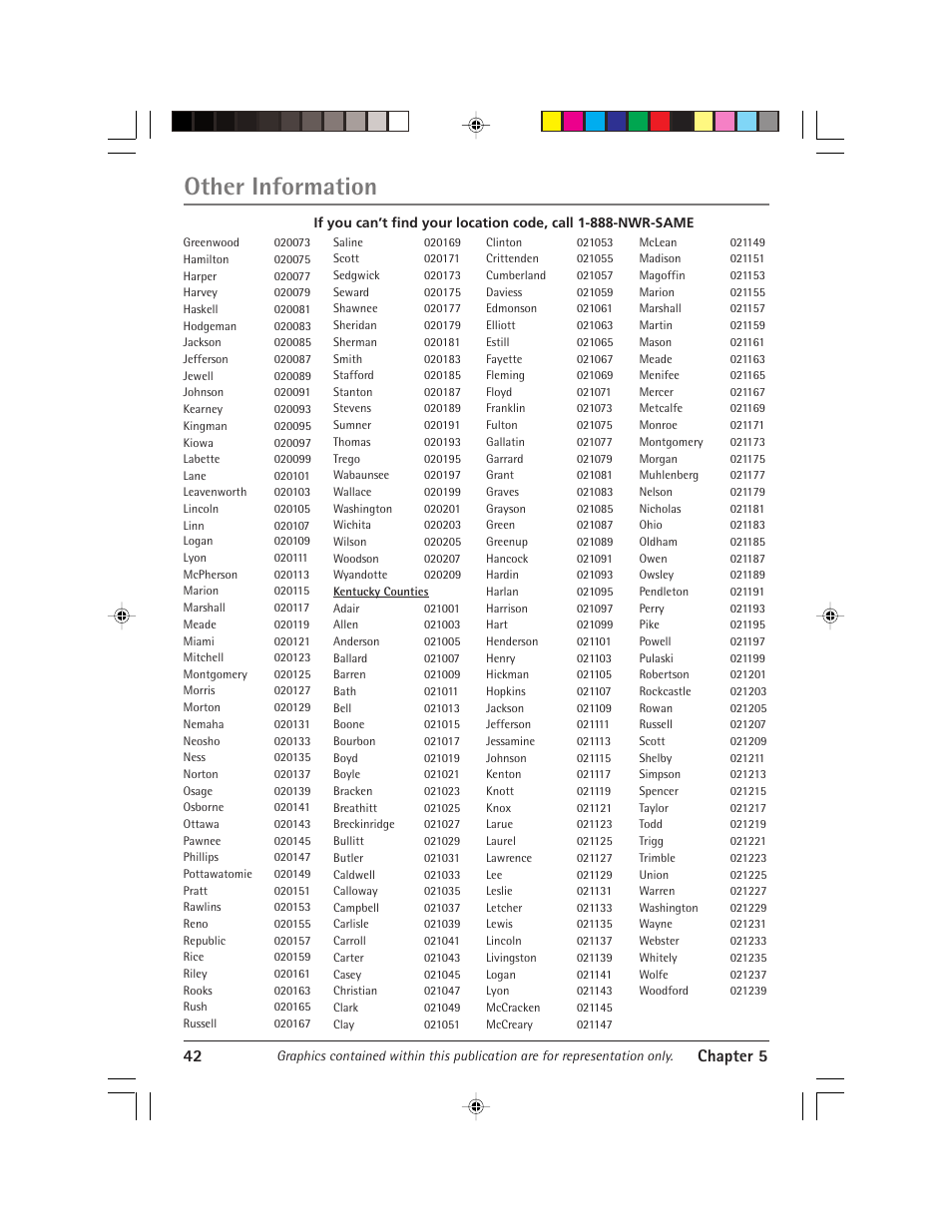 Other information, 42 chapter 5 | RCA Alert Guard 24F671T User Manual | Page 46 / 64