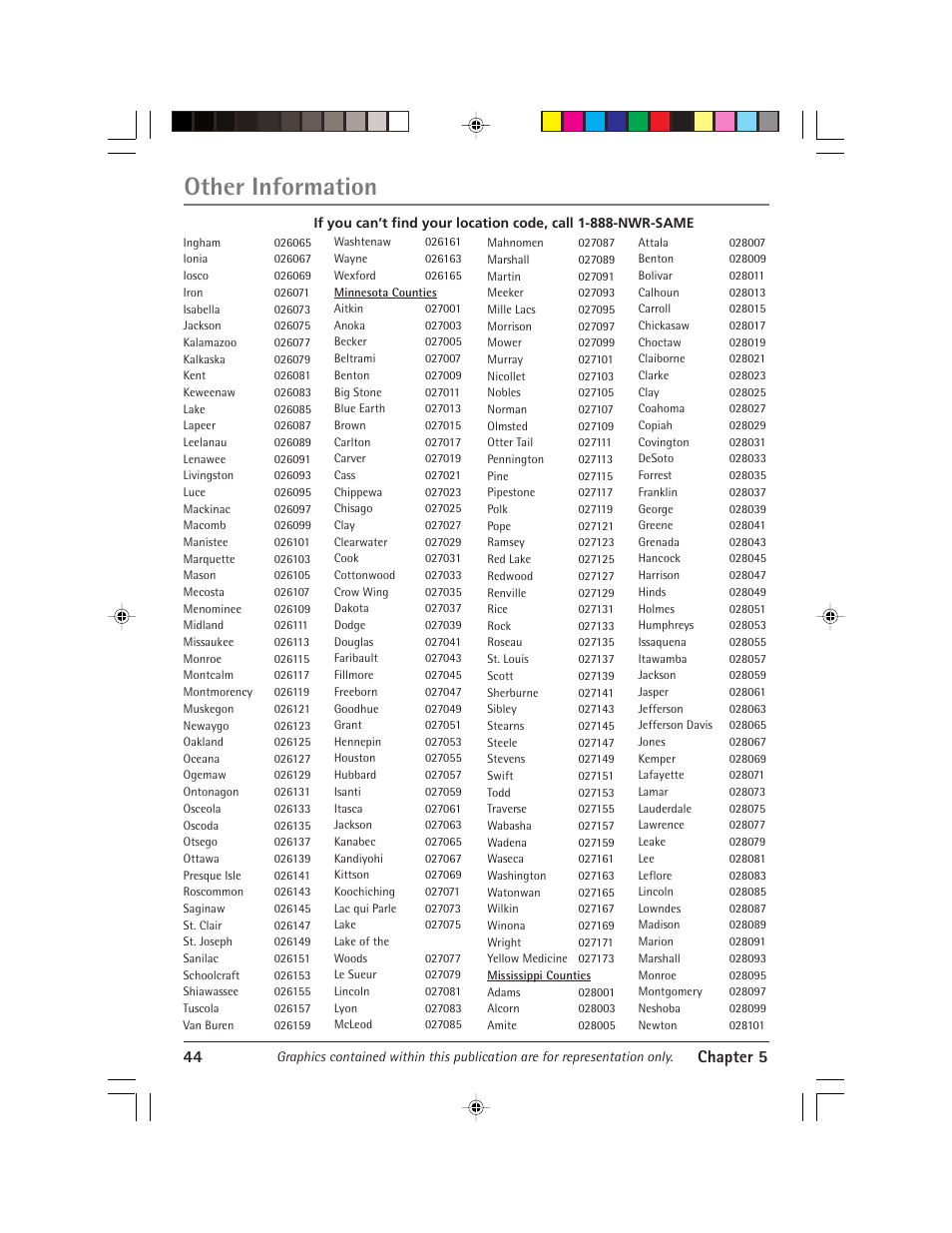 Other information, 44 chapter 5 | RCA Alert Guard 24F671T User Manual | Page 48 / 64