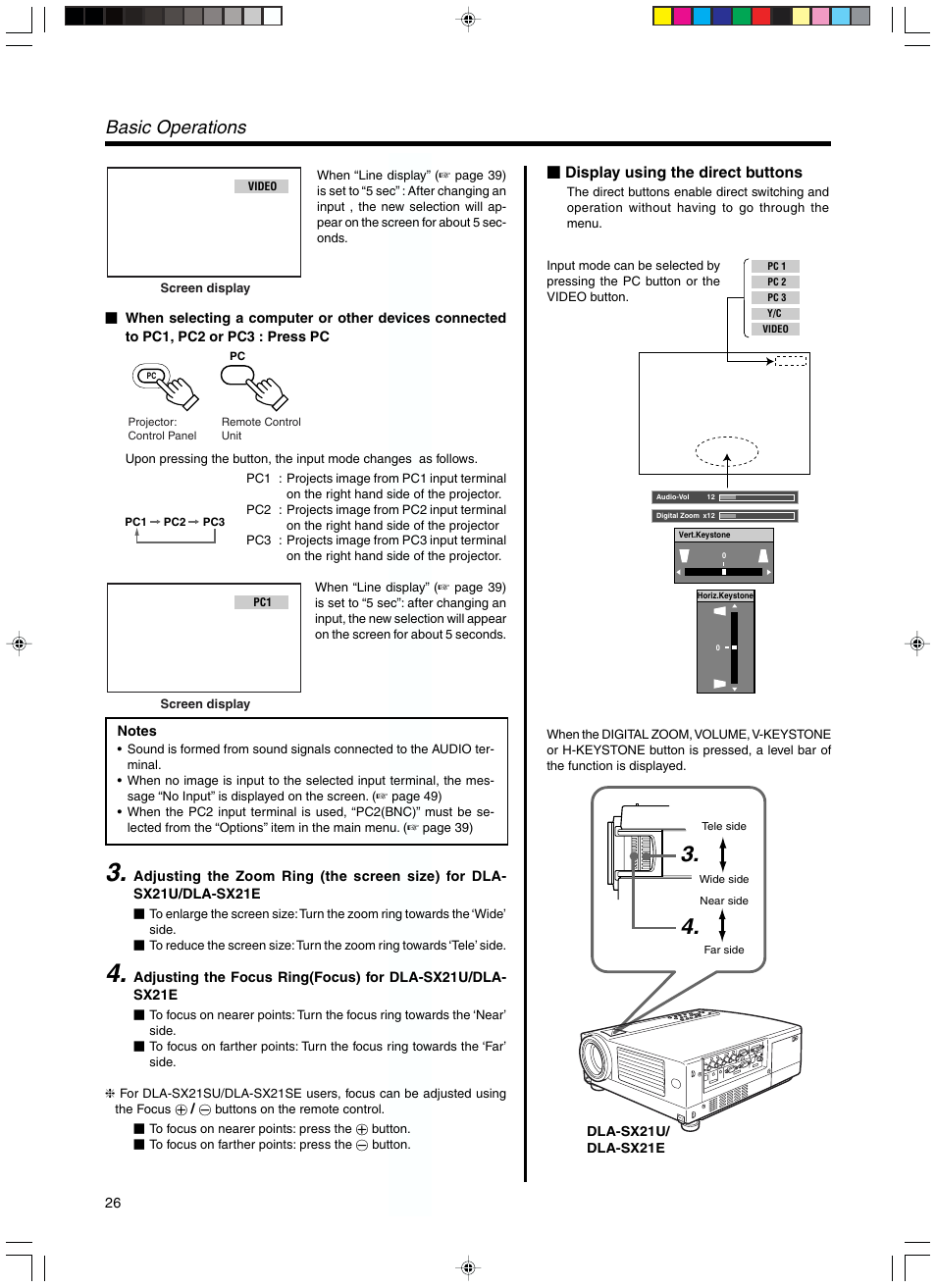 Basic operations | RCA DLA-SX21U User Manual | Page 26 / 58