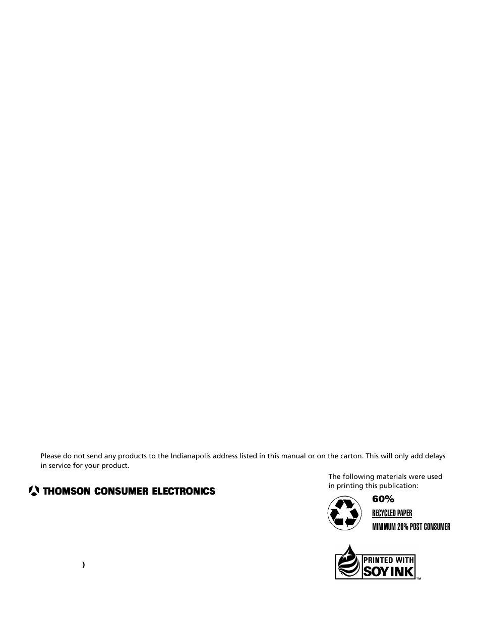 RCA F36715 User Manual | Page 64 / 64