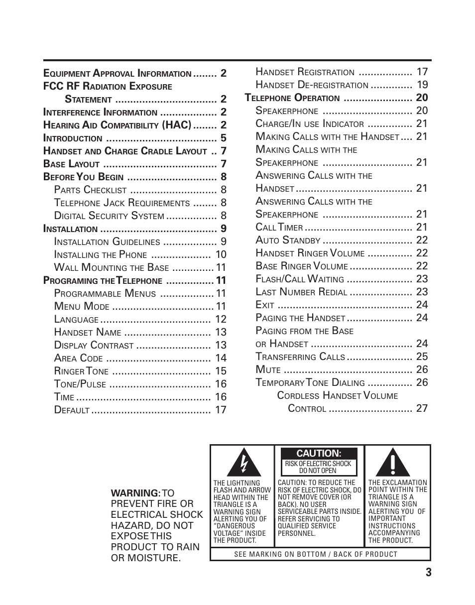 Able, Ontents | RCA 21015 User Manual | Page 3 / 108