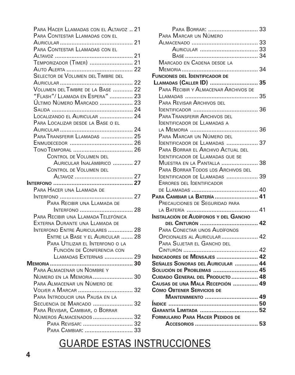 Guarde estas instrucciones | RCA 21015 User Manual | Page 58 / 108