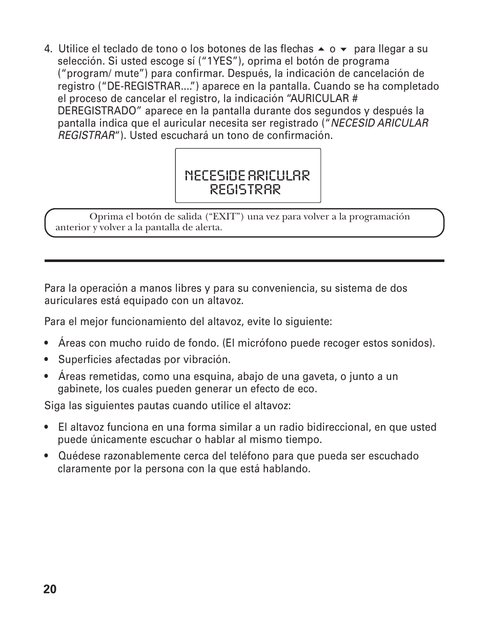 Neceside aricular registrar | RCA 21015 User Manual | Page 74 / 108
