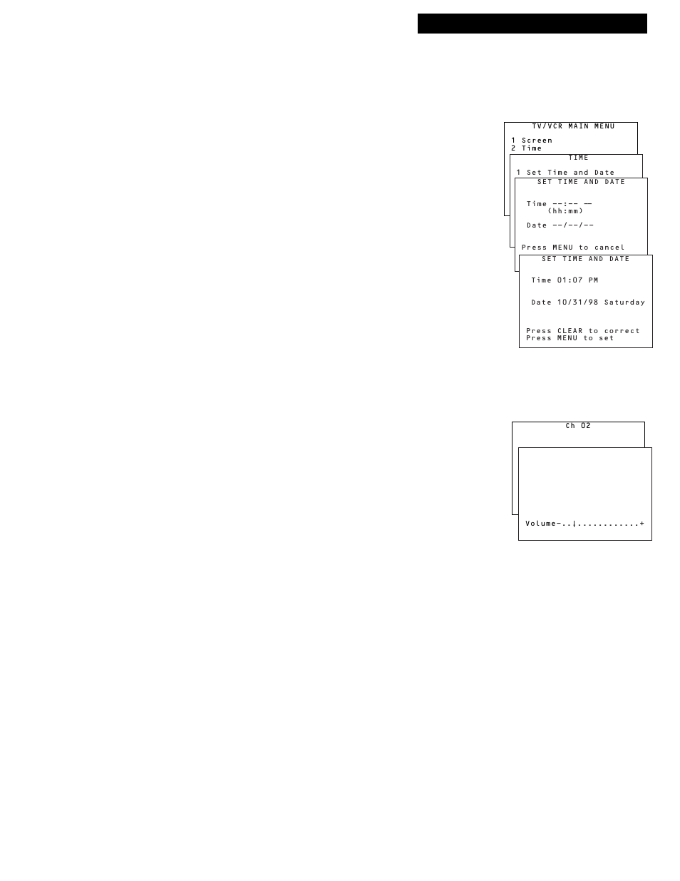 Startup, Select a channel and adjust the volume | RCA TV/VCR COMBINATION User Manual | Page 7 / 42