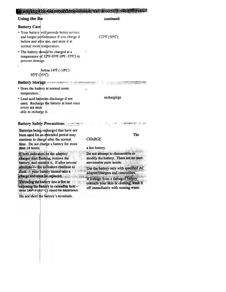 Ttery to power your camcorder | RCA CC543 User Manual | Page 28 / 77