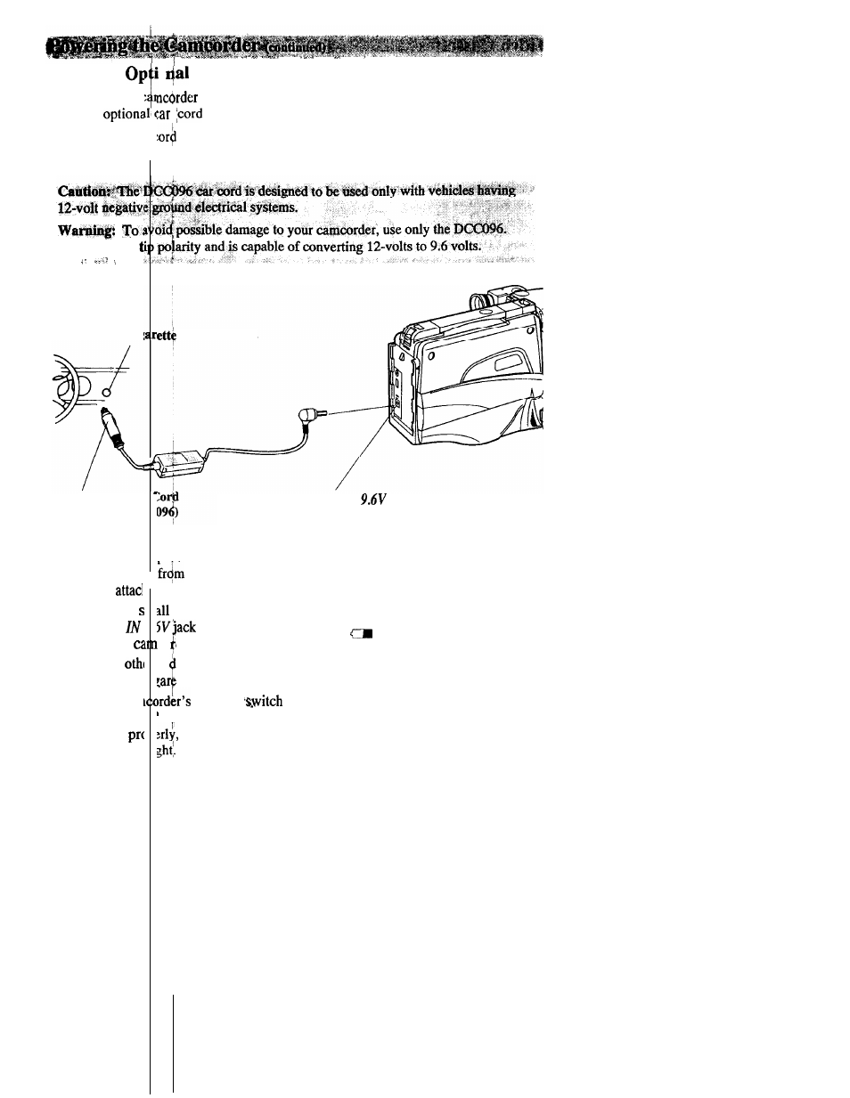 Using the, Othomson car cord adapter | RCA CC543 User Manual | Page 30 / 77