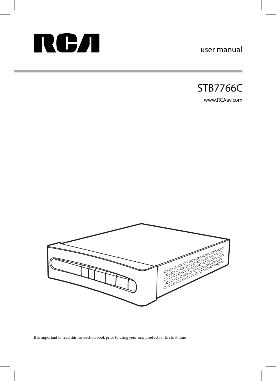 RCA STB7766C User Manual | 20 pages