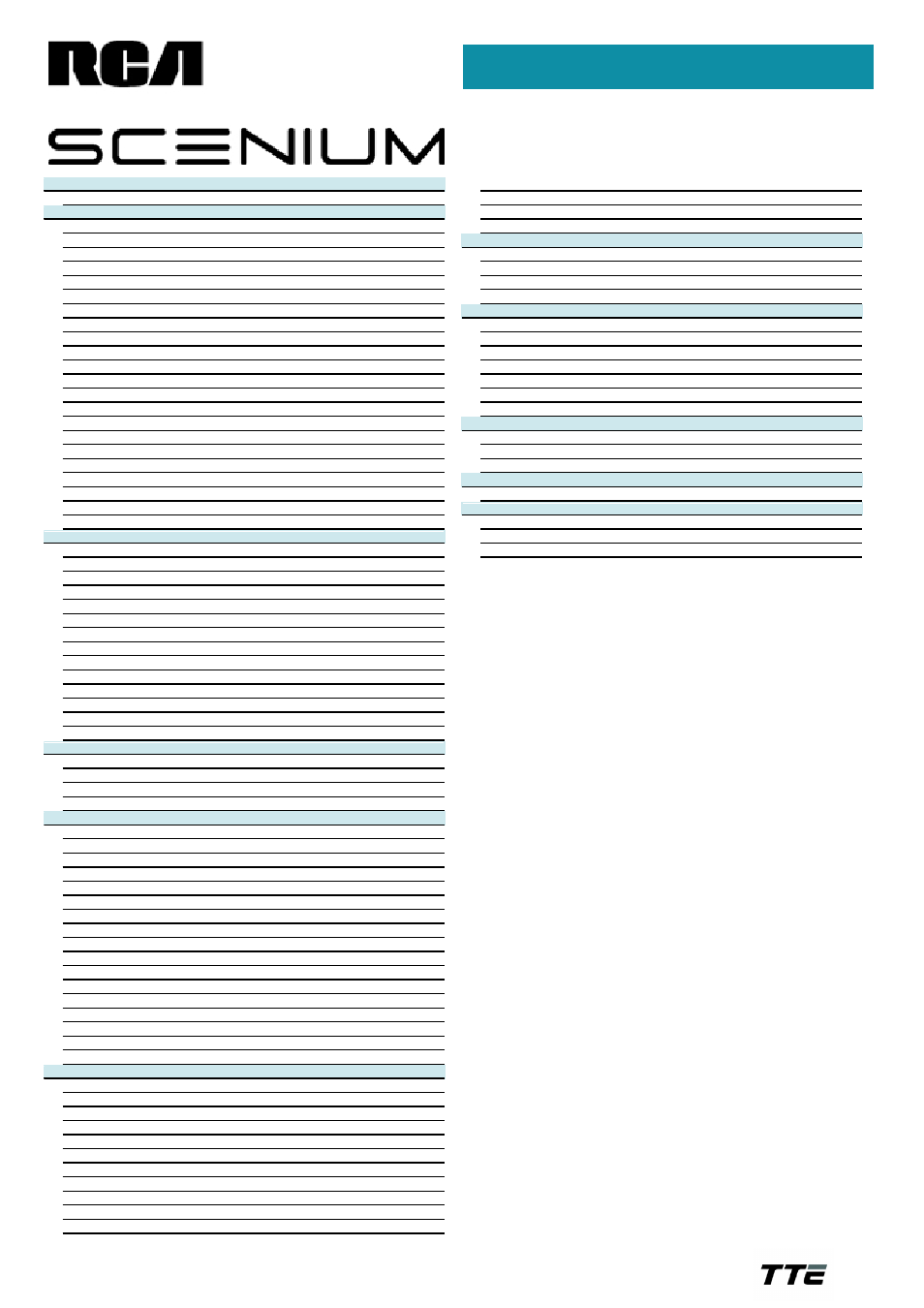 Technical specifications | RCA HD44LPW165 User Manual | Page 2 / 2