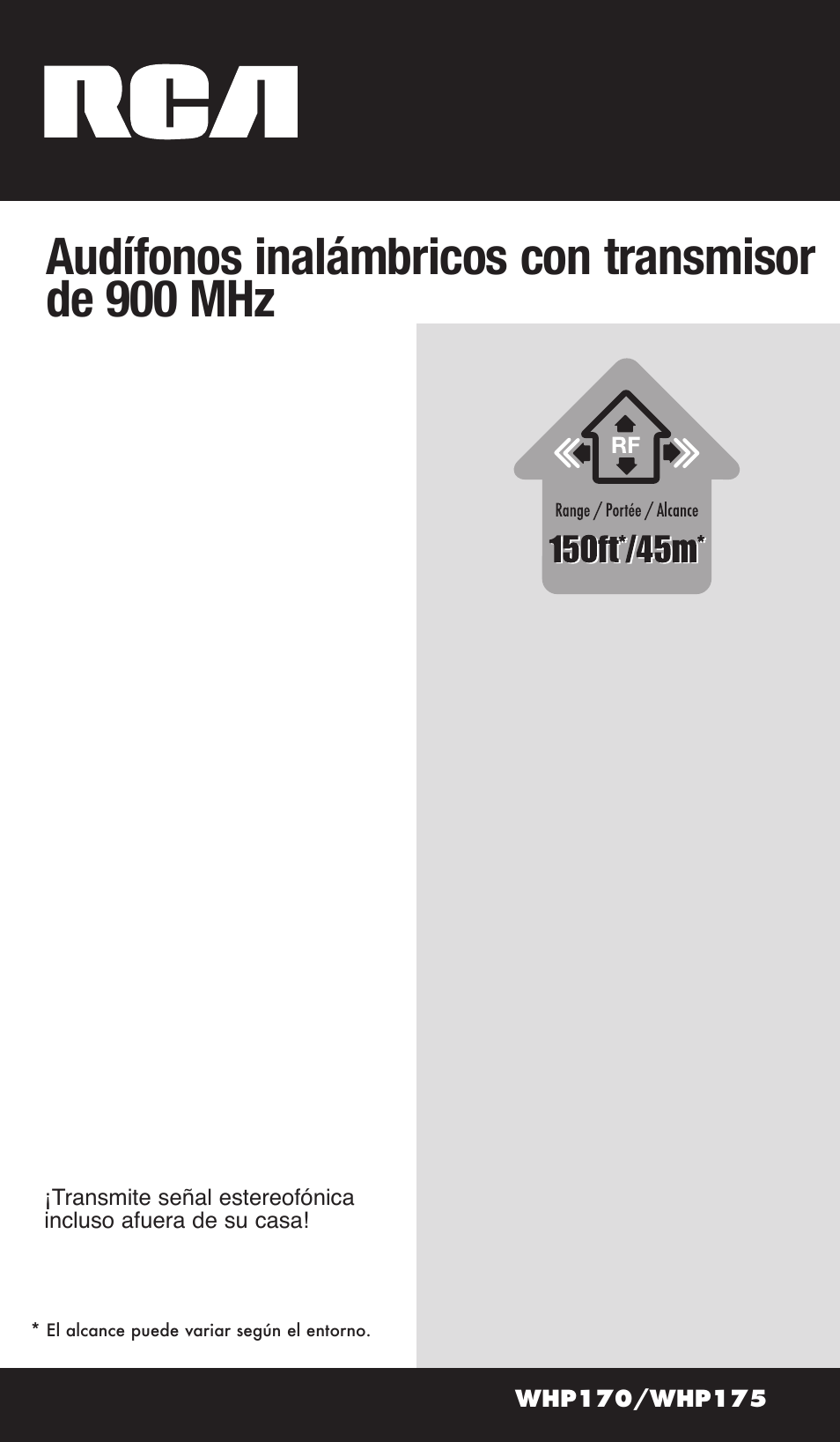 Audífonos inalámbricos con transmisor de 900 mhz | RCA WHP175 User Manual | Page 29 / 44