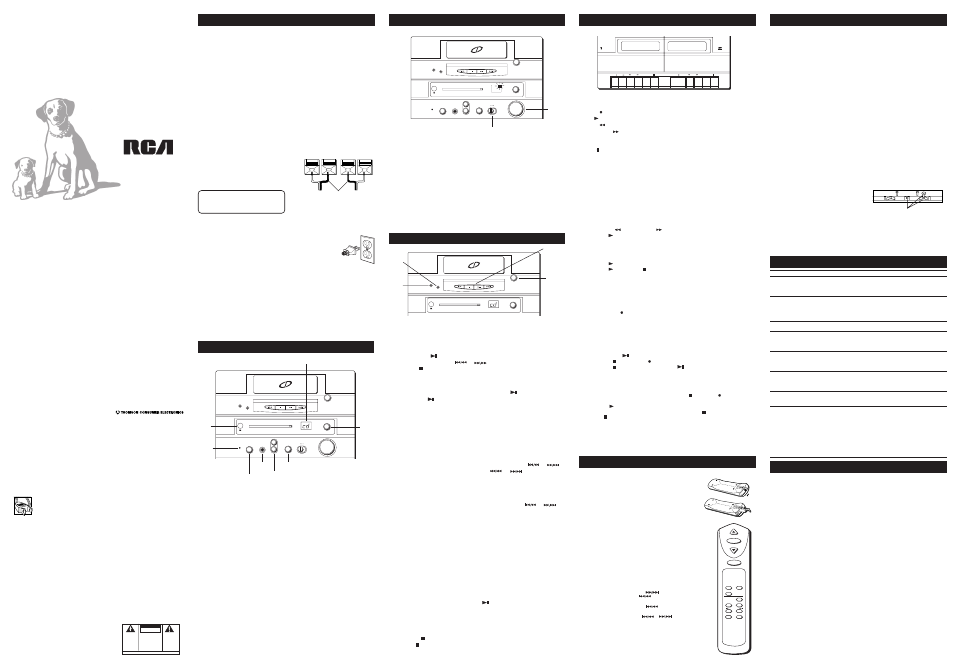 RCA RP-9115A User Manual | 1 page