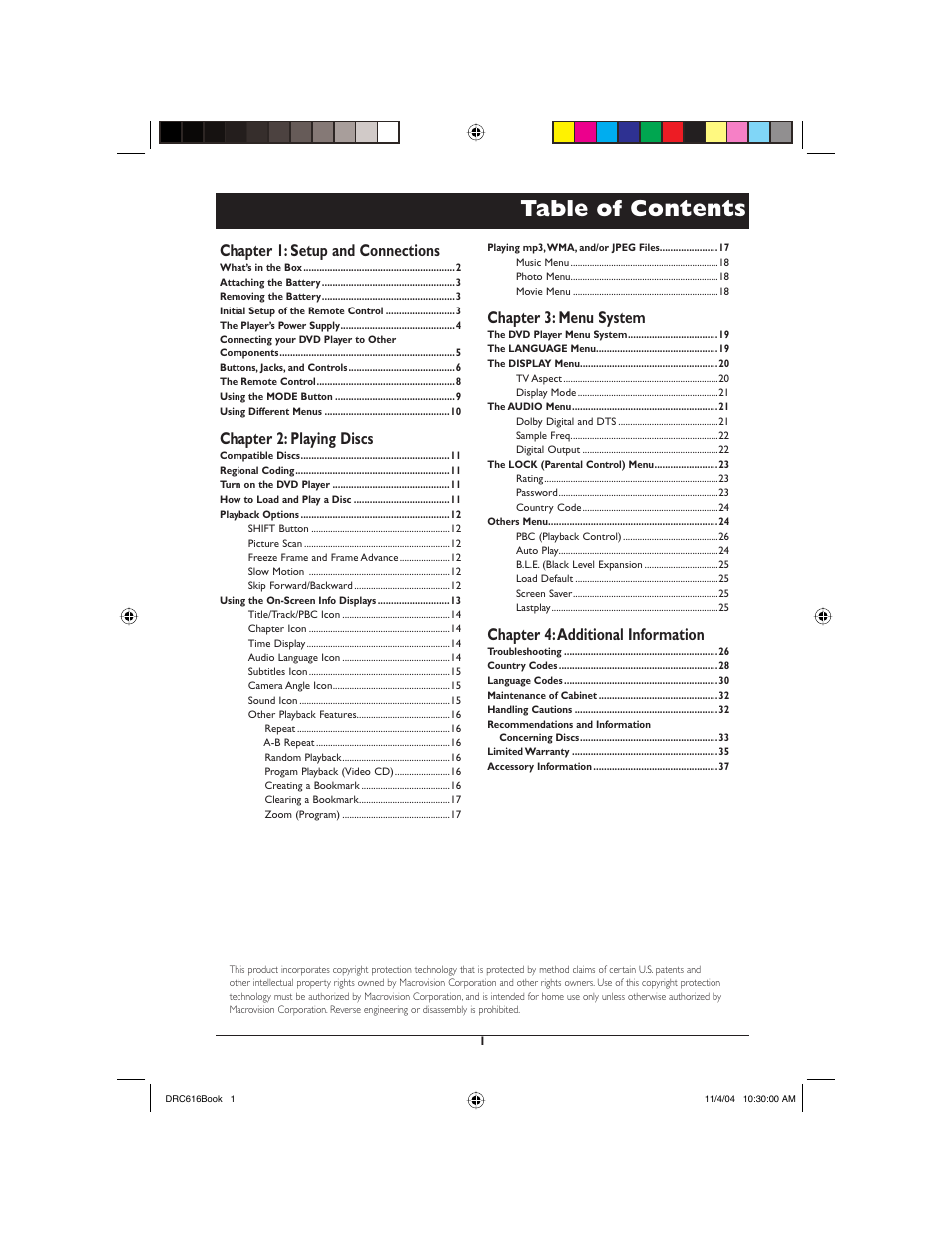 RCA DRC616N User Manual | Page 3 / 40