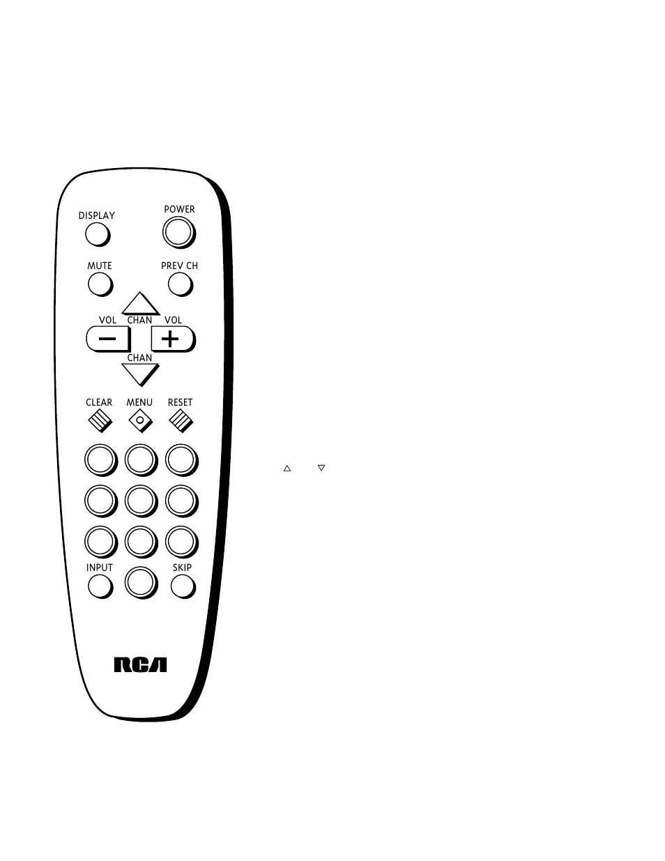 Using your tv and remote, Remote buttons | RCA M20303BL User Manual | Page 7 / 20