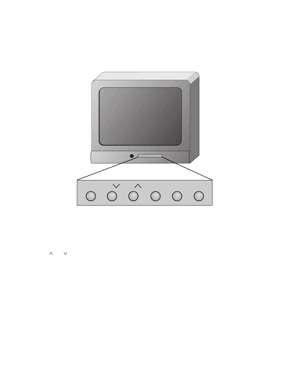 Front panel buttons, Using your tv and remote | RCA M20303BL User Manual | Page 8 / 20