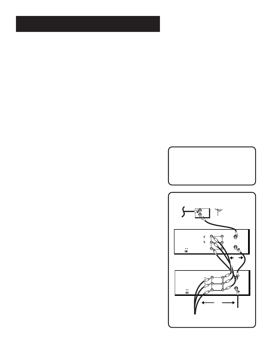 Using two vcrs for copying and editing tapes, Recording, Caution | Two vcr connection | RCA VR643HF User Manual | Page 36 / 72