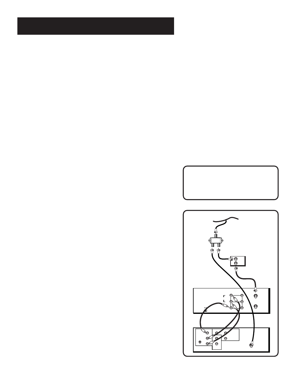 Tv with audio/video jacks and cable box to, Connections, Using this connection | RCA VR643HF User Manual | Page 56 / 72