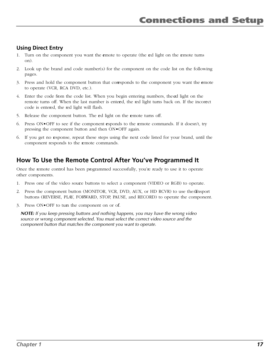 Connections and setup | RCA Scenium PHD50300 User Manual | Page 19 / 62