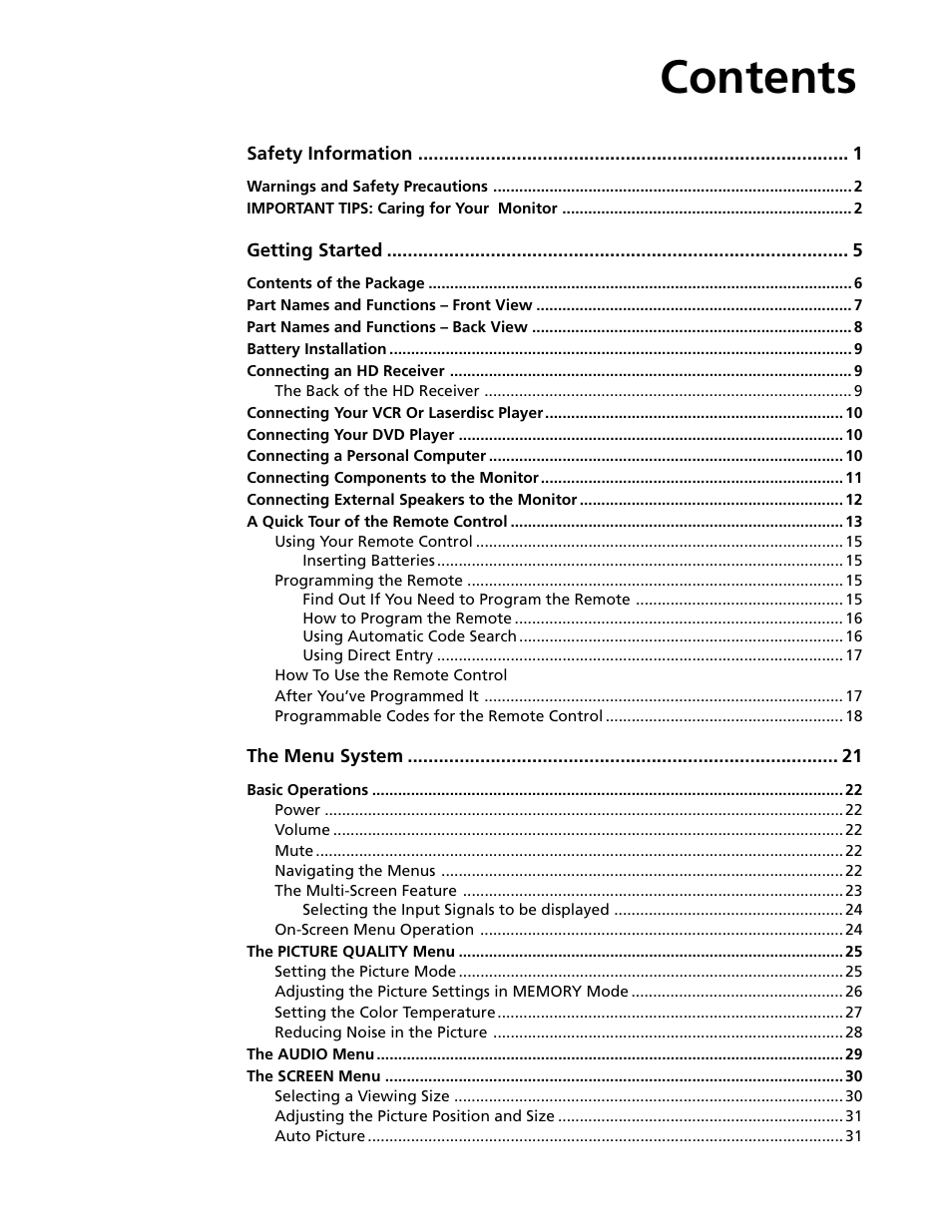 RCA Scenium PHD50300 User Manual | Page 5 / 62