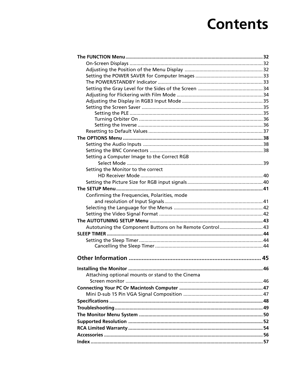 RCA Scenium PHD50300 User Manual | Page 6 / 62