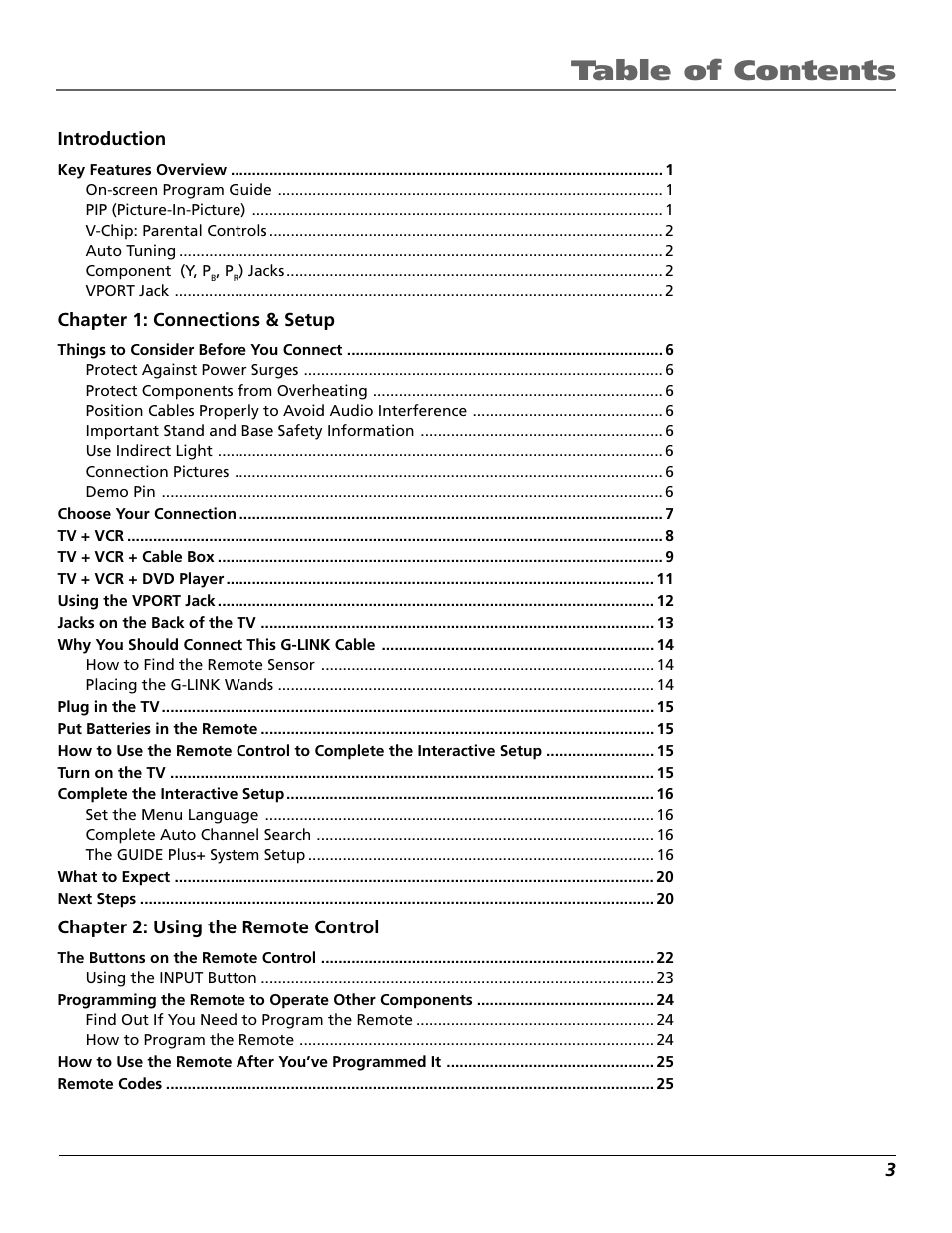 RCA F27718 User Manual | Page 5 / 64